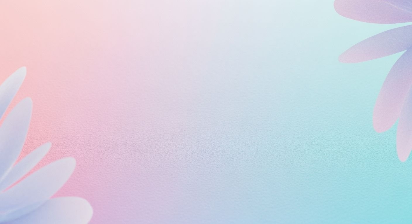 Two white daisies on a pink and blue background Background Image
