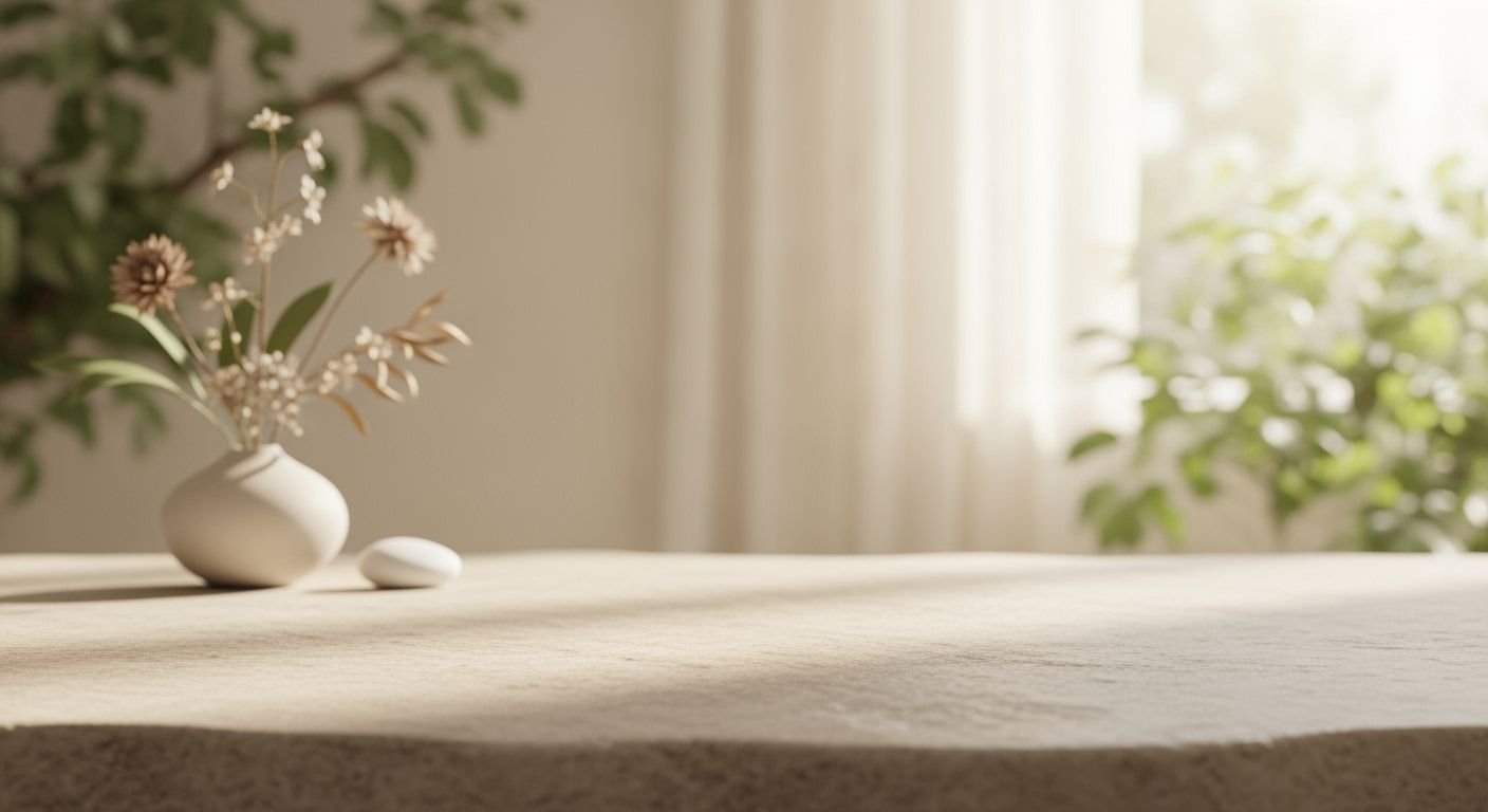 Vase of flowers sitting on top of a table next to a window Background Image