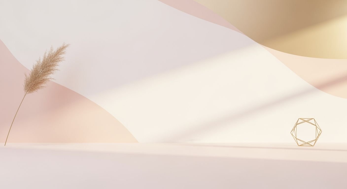 Vase sitting on top of a table next to a plant Background Image