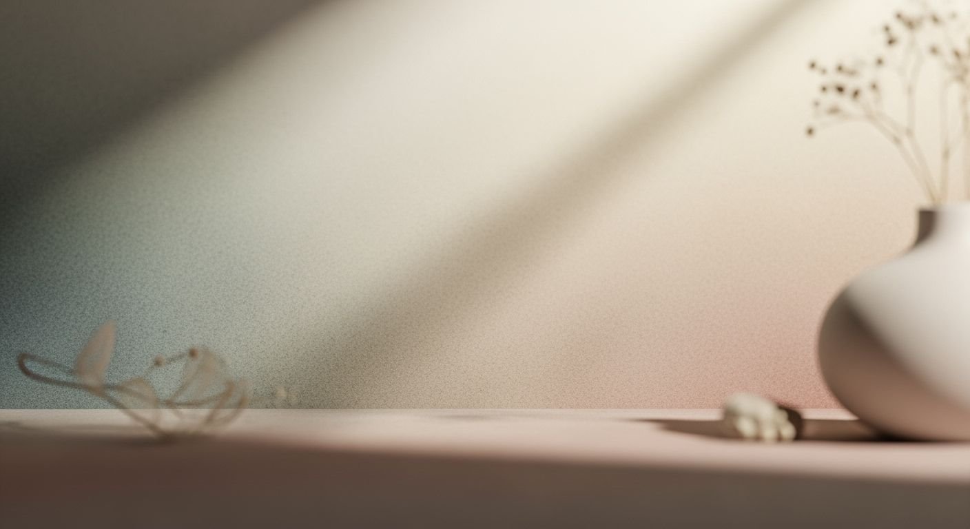 Vase sitting on top of a table next to a wall Background Image