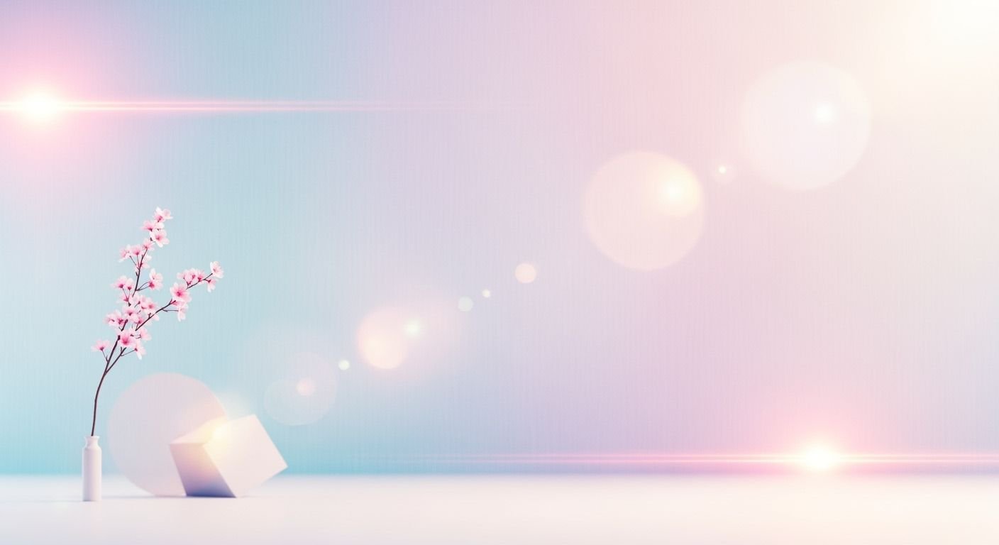 Vase with a pink flower in it sitting on a table Background Image