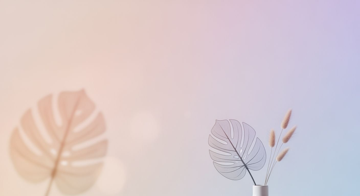 Vase with a plant in it sitting on a table Background Image