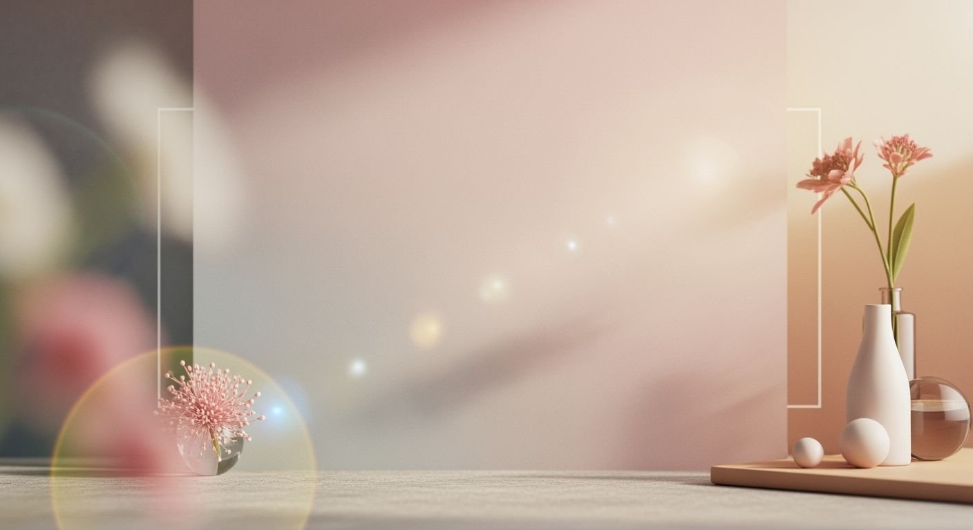 Vase with flowers in it sitting on a table Background Image