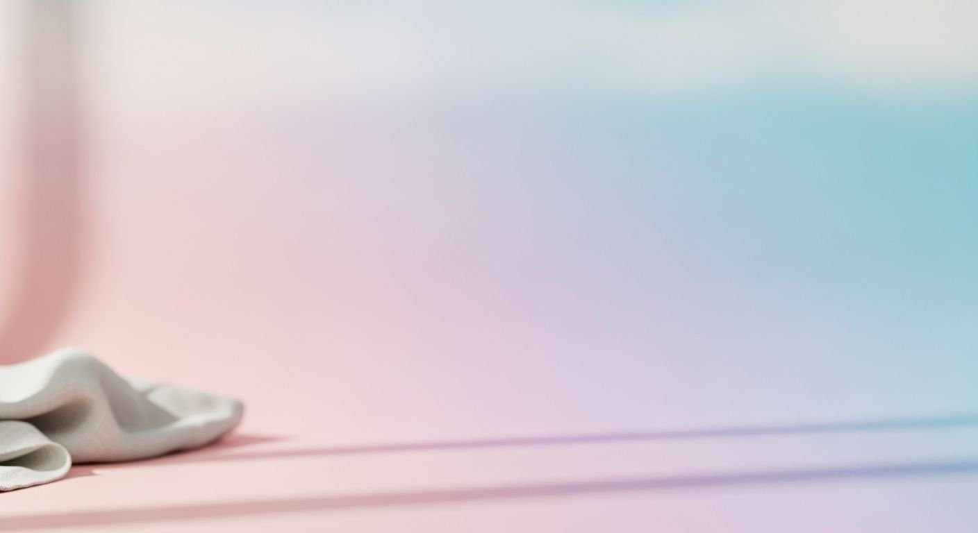 White cloth sitting on top of a pink table Background Image