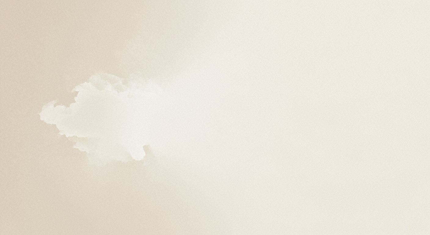 White cloud in the middle of a beige sky Background Image