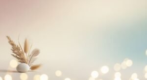 White egg sitting on top of a table next to a feather Background Image