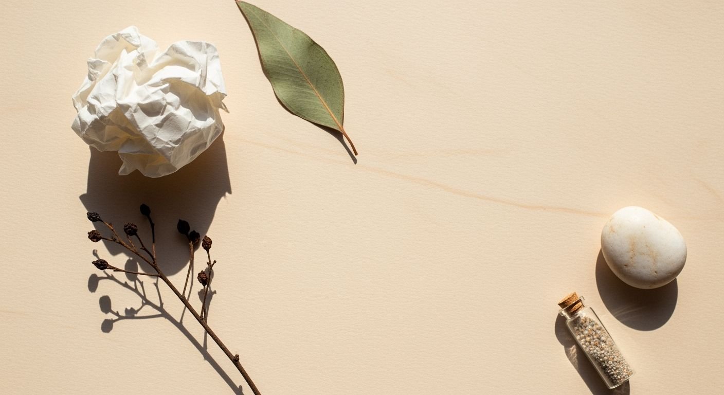 White egg sitting on top of a table next to a plant Background Image