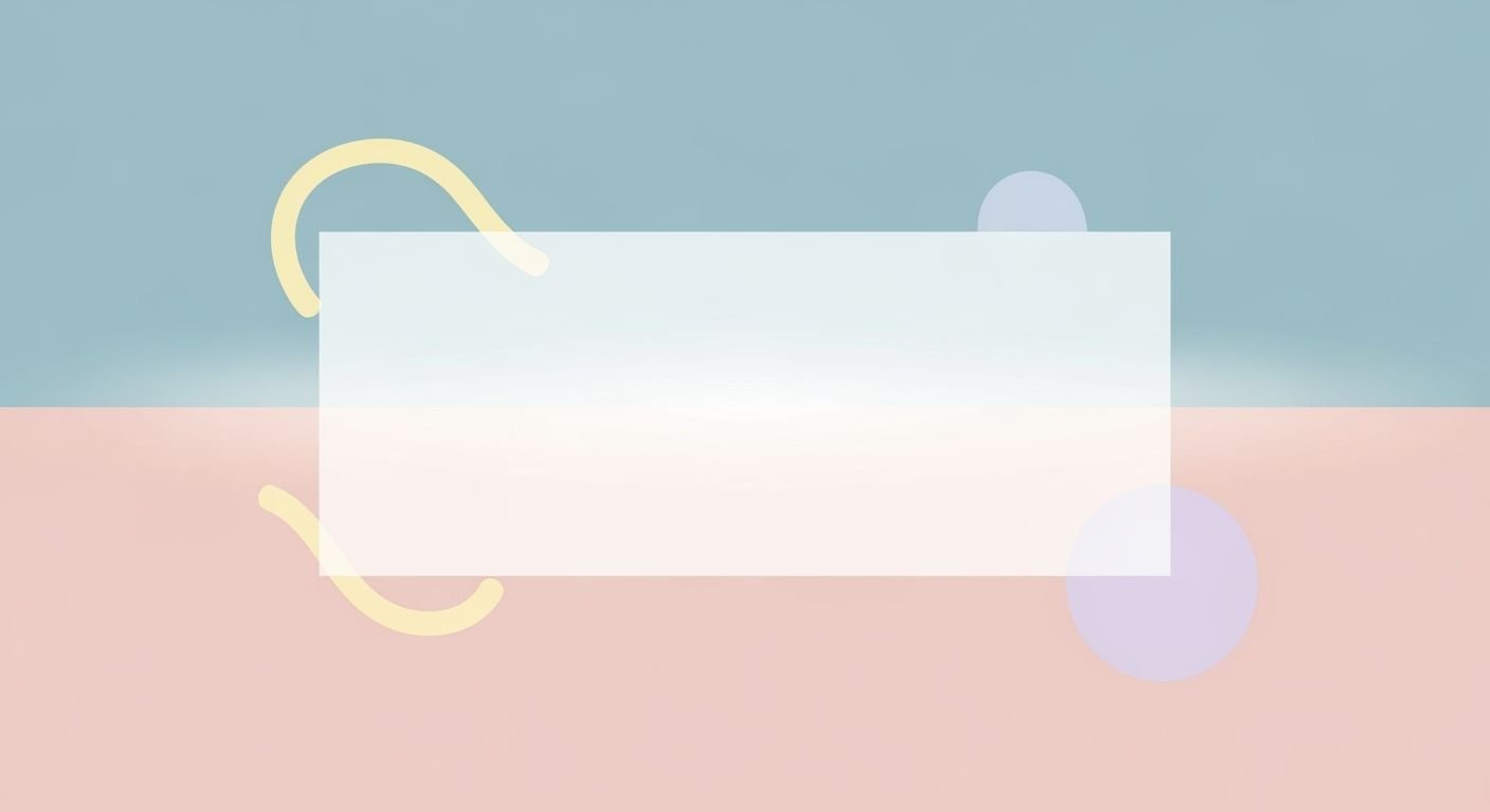 White paper bag with a yellow handle on a pink and blue background Background Image