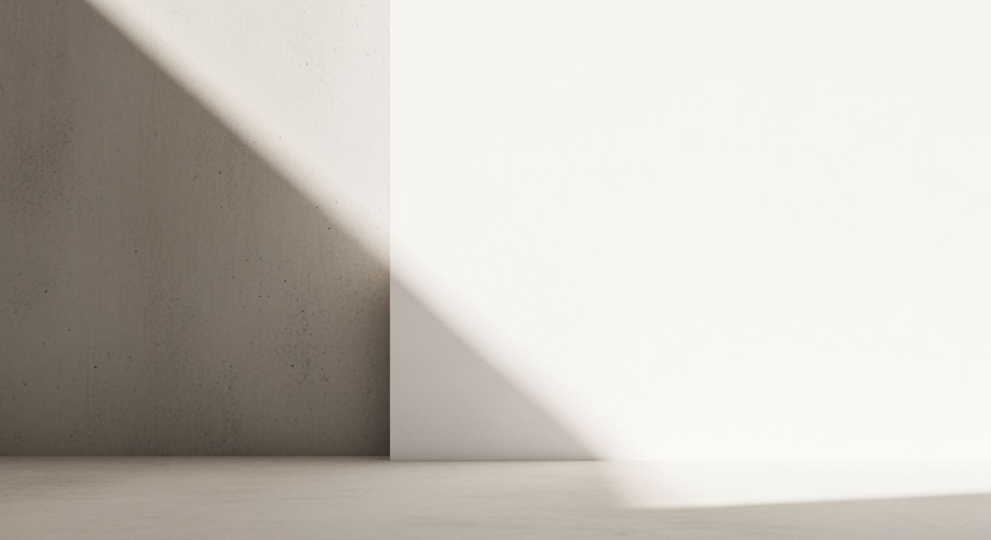 White room with a concrete wall and floor Background Image