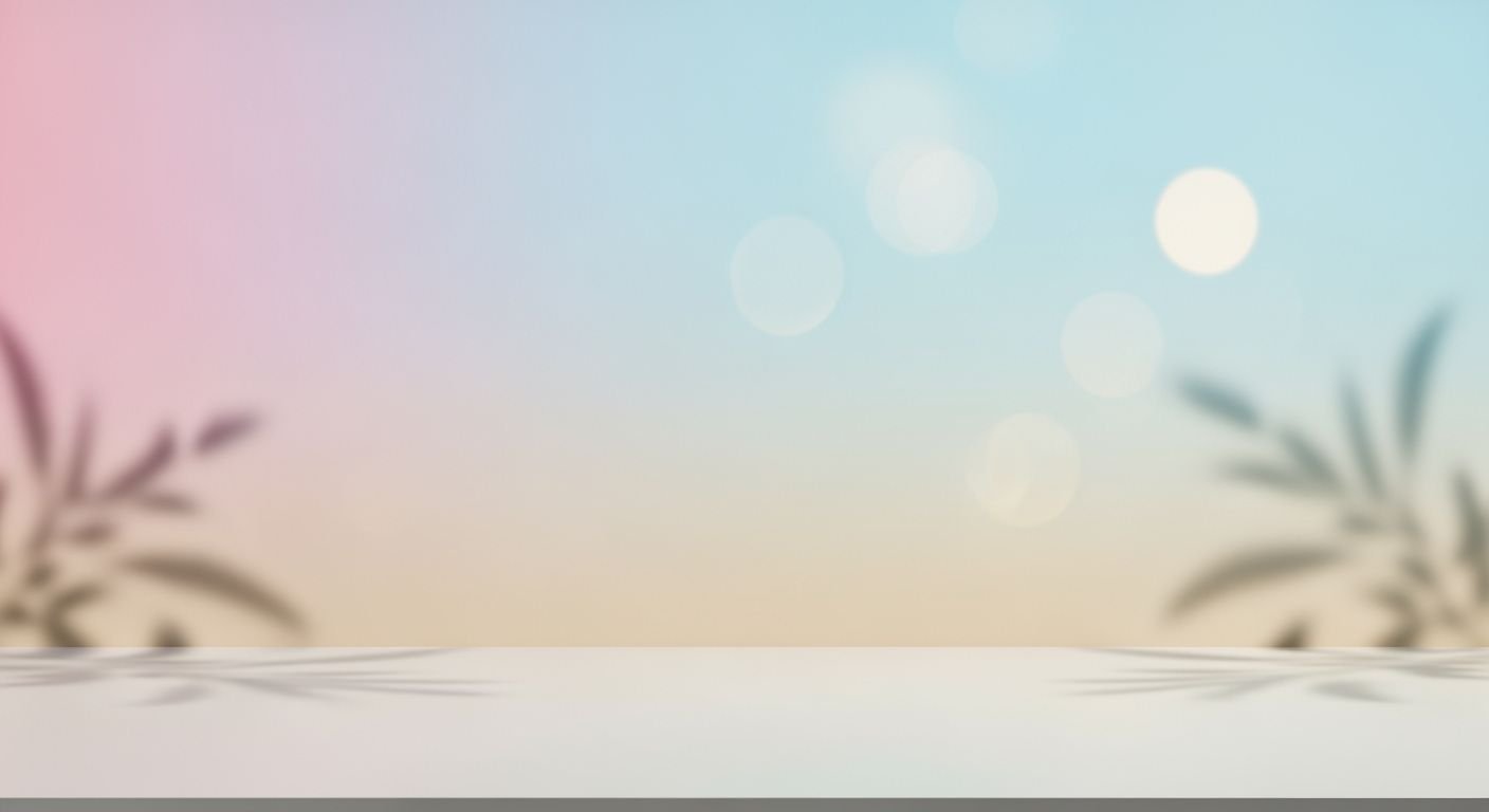 White table with a pink and blue background Background Image