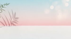 White table with a plant on top of it Background Image