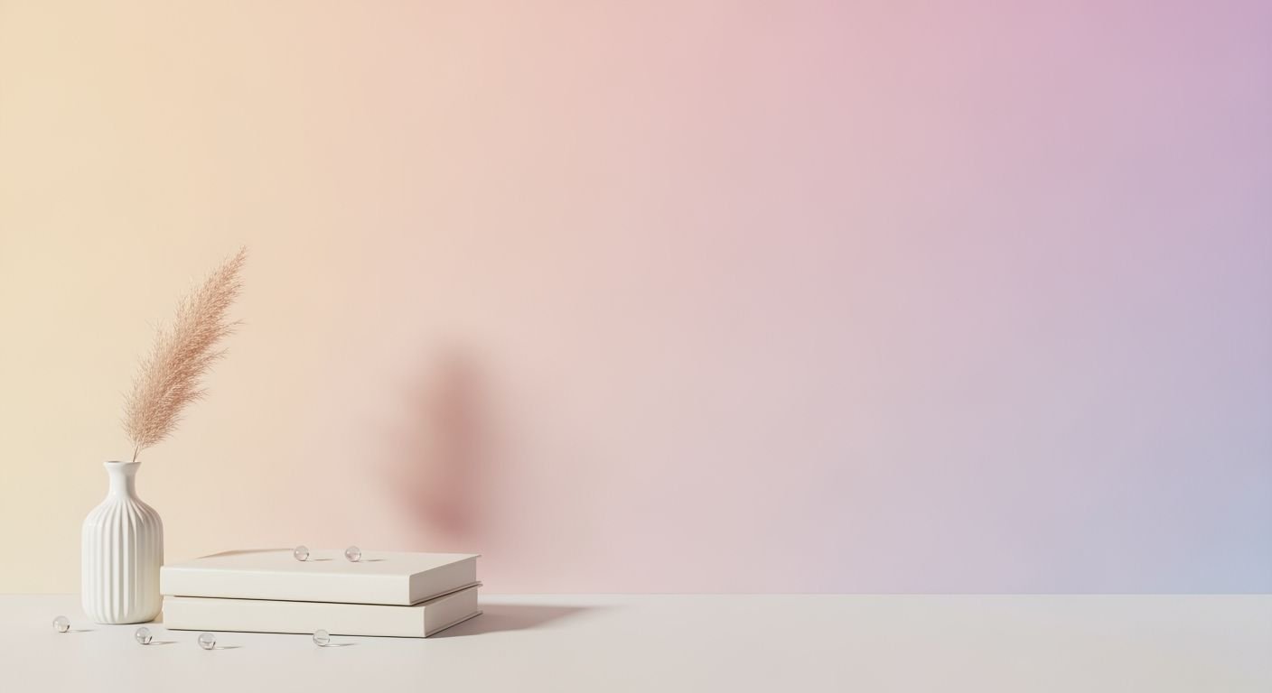 White vase sitting on top of a table next to a box Background Image