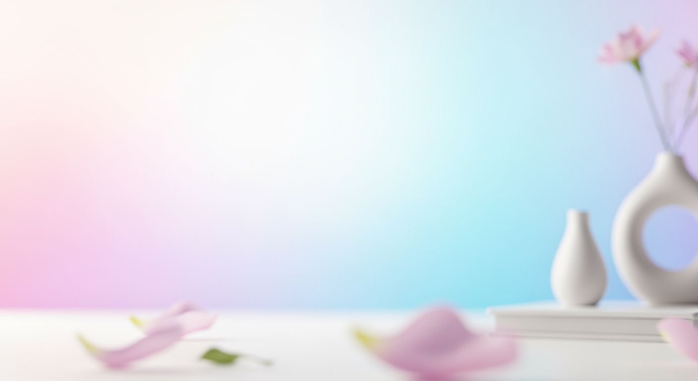 White vase sitting on top of a table next to a book Background Image