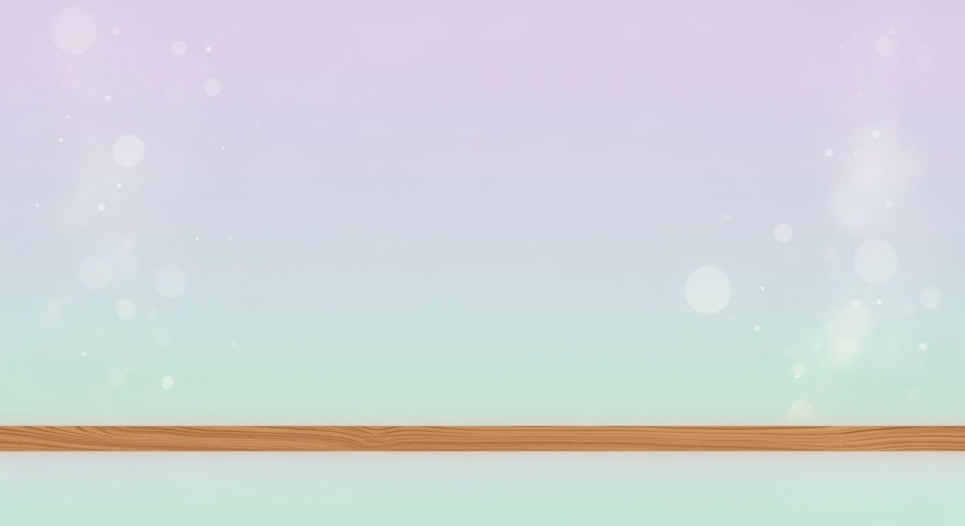 Wooden shelf with a blurred background Background Image